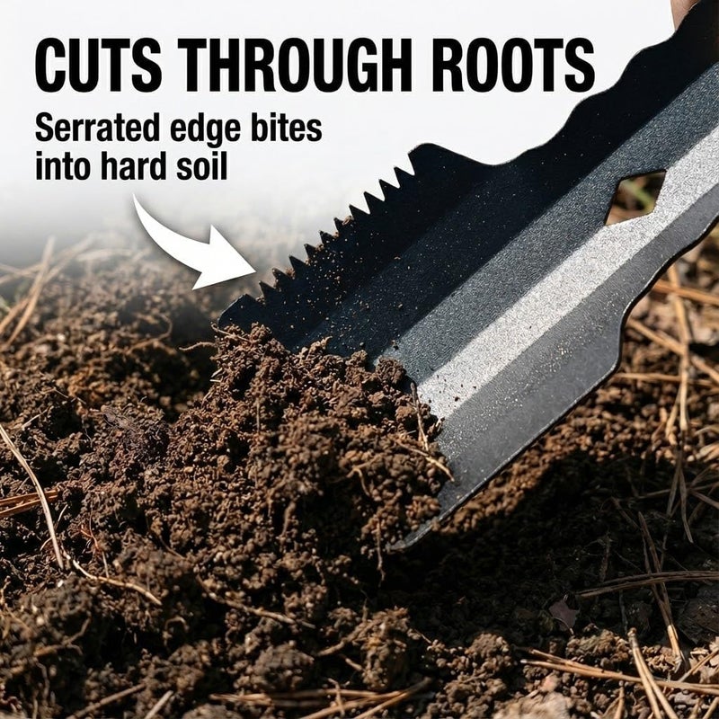 Ryqoru Ultralight Backpacking Trowel, 0.92 oz Aluminum Camping Shovel Poop Shovel, 7.67 inch Long Handle Cat Hole Digging Tool for Hiking, Backpacking & Leave-No-Trace Camping - Image 4